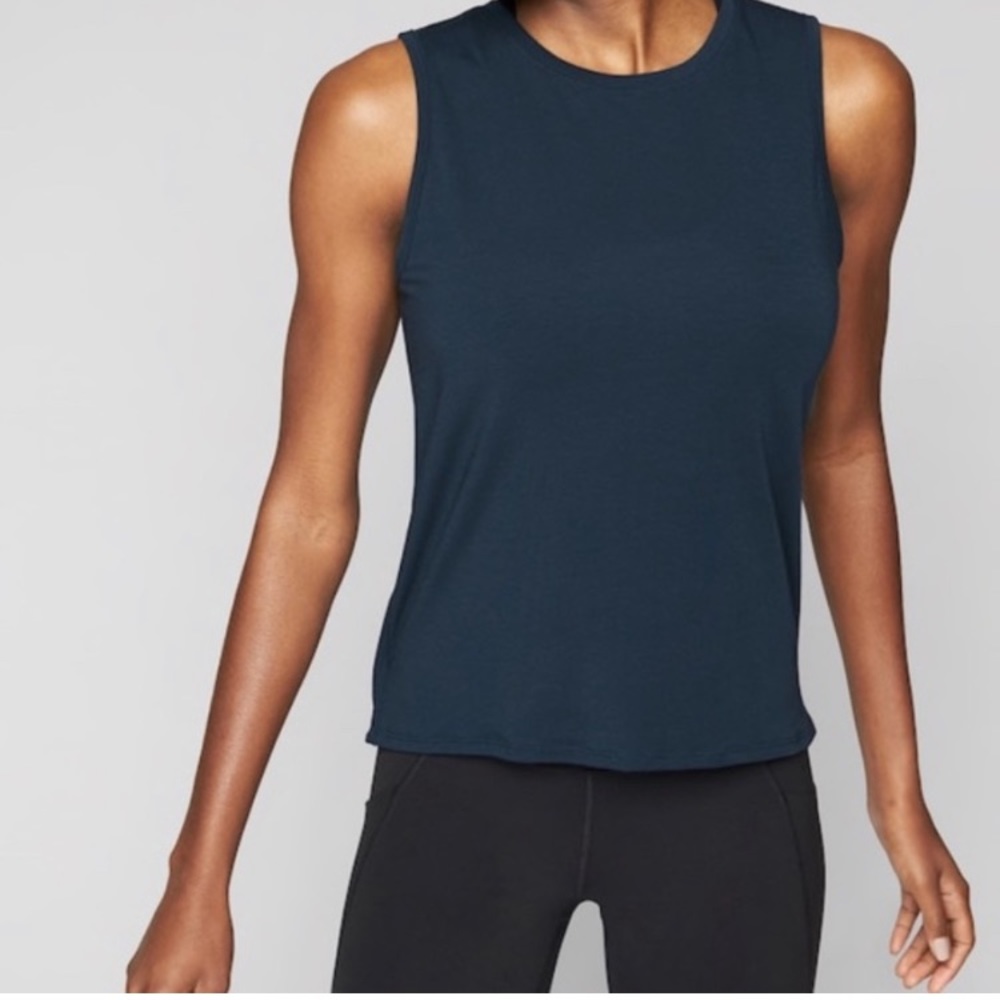 Athleta Essence Open Back Tank Top Size Large